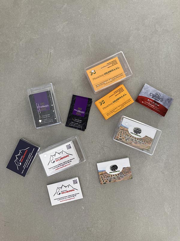 Tarjetas de visita impresas en Graus